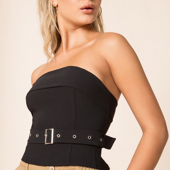 NWOT Revolve superdown Strapless Belted Top - Picture 5 of 14